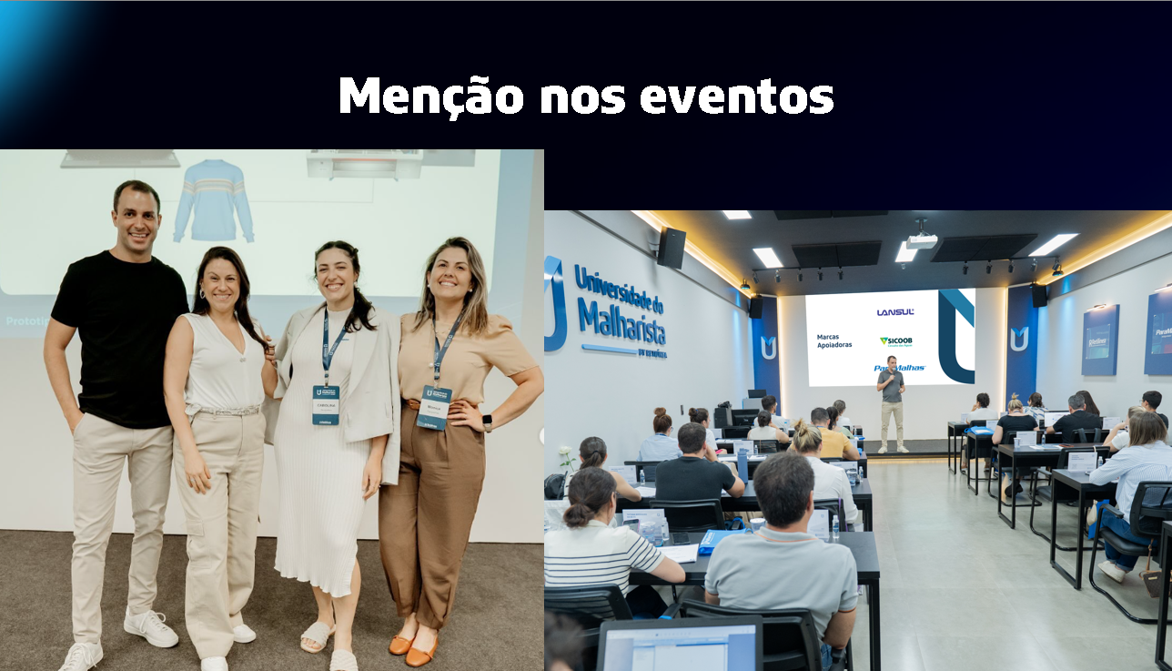 Menção nos eventos